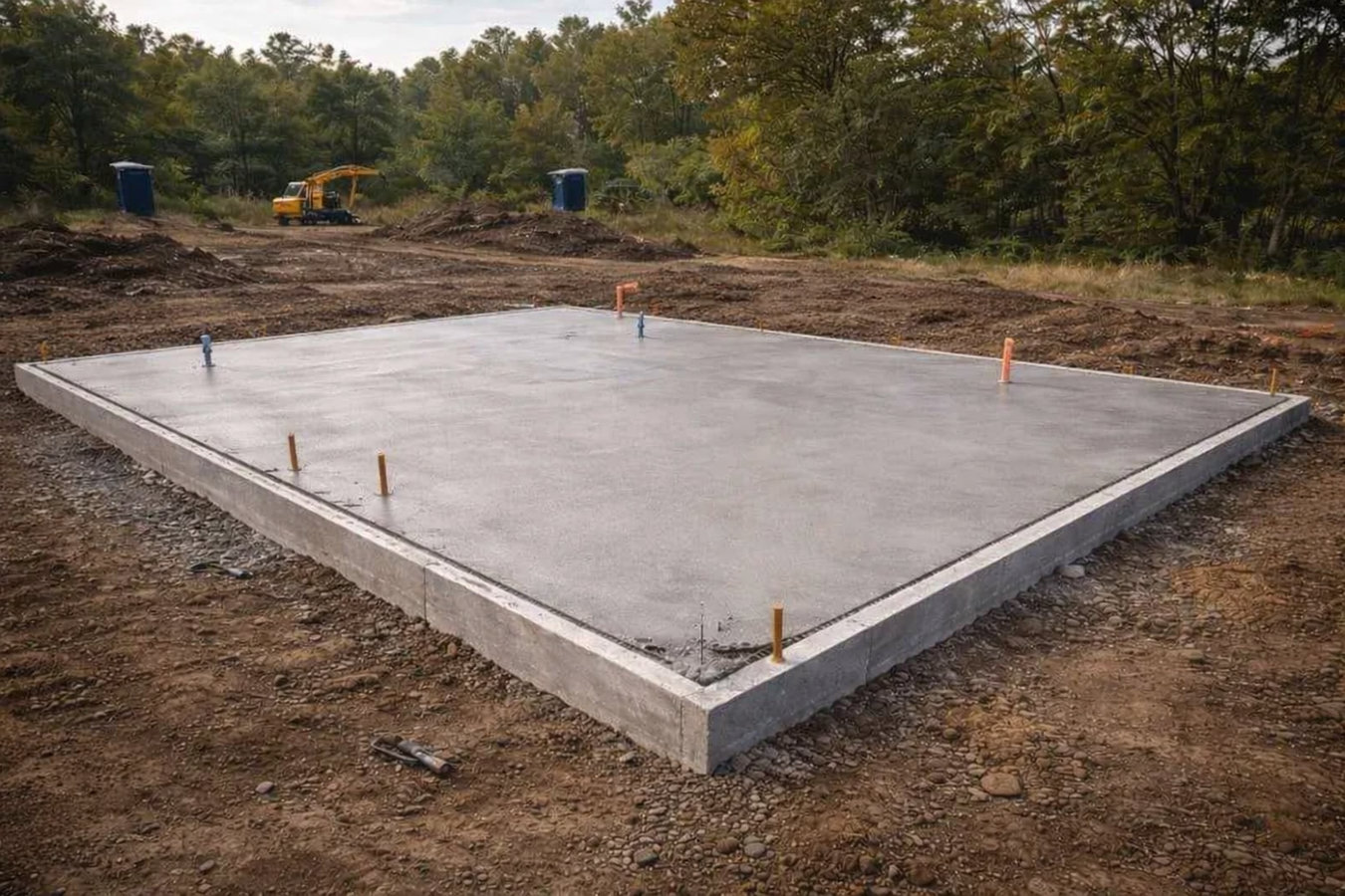 Slab foundation building in Kingsport, TN